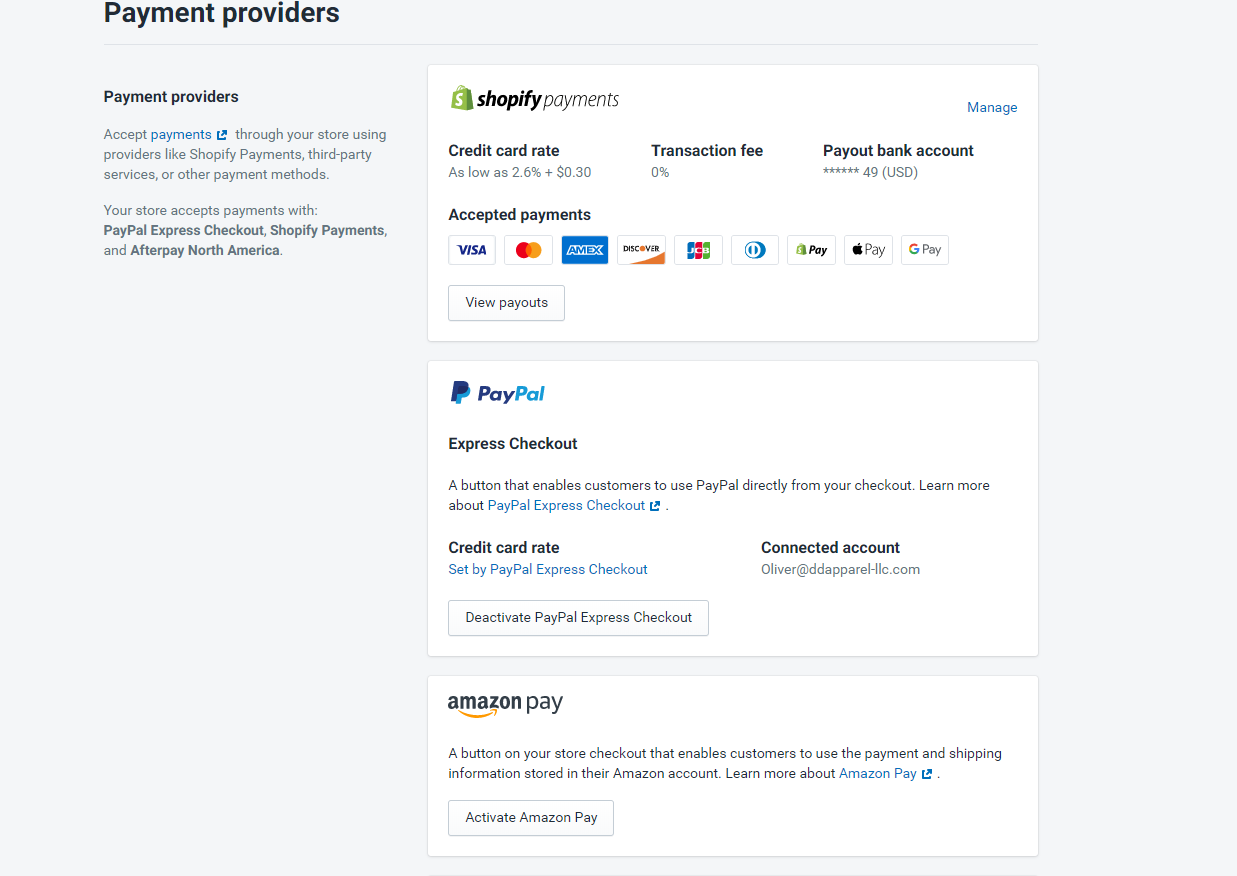 Shopify Payment